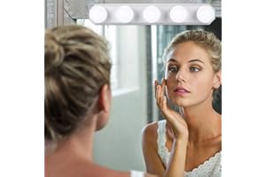 Tomshine LED Vanity Lights for Mirror 5 Bulbs 3 Color Modes Brightness Dimmable 4W USB Power Makeup Cosmetic Table Dressing Light for Bathroom Dressing Room