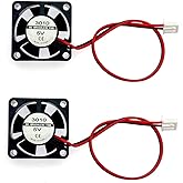 JZK 2PCS 30x30x10mm 2pin DC 5V Mini Leise Lüfter mit Kabeln 3010 Kleiner Leiser Lüfter 30mm 3cm Miniatur bürstenloser DC Lüft