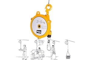 AOCAY Spring Balancer Retráctil, Balanceador de Resorte Portaherramientas para Línea de Montaje para Colgar y Fijar Herramientas, Audaz Cable de Acero de 1.5m + Carcasa de Acero, Larga Vida Útil