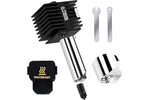 AOMUWKE Upgrade Hotend Kit do serii Bambu Lab A1, drukarka 3D, odporna na wysokie temperatury i zużycie, z wymienną dyszą ze stali hartowanej 0,2 mm do A1, A1 Mini