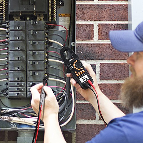 Tacklife CM01S Advanced Digital Clamp Meter Auto Range Multimeter mit 6000 Counts Spannungsprüfer für AC / DC 600V, AC-Strom 600A, Widerstand, Kapazitanz, Kontinuität, Frequenz, Dioden - 7