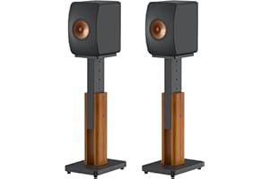NOTIELA Supporto da Terra per Casse KEF LS50 Meta e LS50 Wireless II – Supporto in Legno Pesante per Altoparlanti da Libreria, Capacità fino a 50 LBS