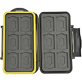 JJC &Ccedil;oklu Memory Card Case MC-SDMSD24 hafıza kartı koruma kutusu 12 adet SDHC ve 12 adet MicroSD kart i&ccedil;in &ndash; Son derece su ge