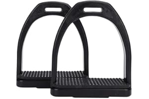 Hffheer 2-Teiliges Pferde-Steigbügel aus Kunststoff, hohe Widerstandsfähigkeit, Sicherheitsbügel für Pferdebügel und Bügel aus rutschfestem Kunststoff