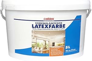 Wilckens Latexfarbe seidenglänzend, 5 l, Weiß