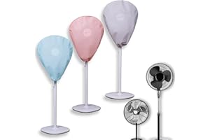 ZZJCY 3 Piezas A Prueba De Polvo Ventilador Eléctrico Proteja La Cubierta Antipolvo, Funda Protectora para Fan Eléctrica del Pedestal, Lavable Cubierta A Prueba De Polvo Funda Protectora,Short