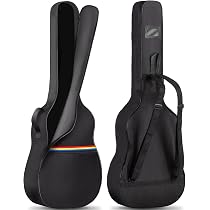 CAHAYA Housse De Guitare Acoustique 44 Pouces Avec Poches - Rembourrée 12mm Imperméable Et Robuste