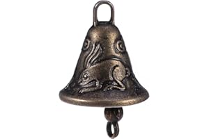 SUPVOX Bell Wind Chime - 11Pcs Golden Metal Small Jingle Bells for Crafts Car Hanging Doorbell Feng Shui Decor Random Styles