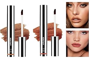 NEWVENPER 2pcs, flüssiger Lip liner zum Abziehen, matte Farboptik, langlebiges, wasserfestes, wischfestes, natürliches Finish, abziehbarer Tattoo-Lippenfleck