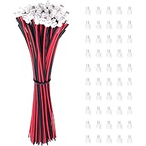 100 Paar JST-PH 2.0 Stecker - Mini-Stecker Mit Kabel Für Modellbau & LEDs