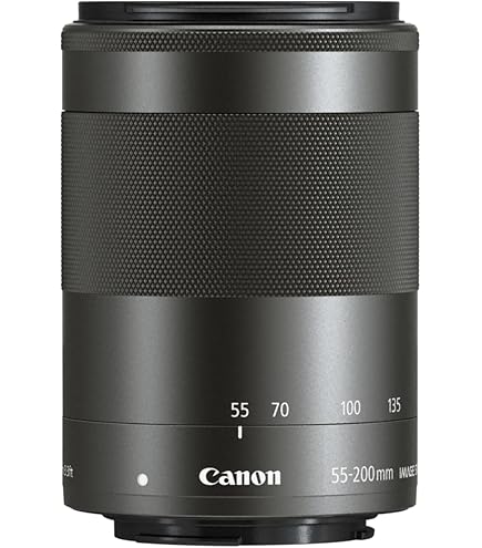 ★Canon EF-M 55-200mm IS STM★ミラーレス 望遠レンズ Canon EF-M 55-200mm f/4.5-6.3 Image Stabilization STM Lens (Black