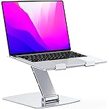 Glangeh Laptop Ständer Höhenverstellbar, Ergonomischer, Tragbarer Notebook Ständer für Schreibtisch, Faltbarer Laptop Stand a