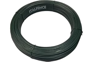 Italfence - Filo di ferro plastificato verde, 100m (Tutti i diametri) [Ø2,70mm]