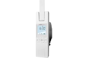 HOMEPILOT - Enrollador cinta RolloTron Premium mini | Motor eléctrico con pantalla para control cómodo persianas. Accesorio Smart Home - ¡adaptable instalación posterior! Capacidad carga: 45 kg