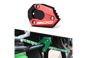 Modeer Compatible con Z900 2017-2025 Motocicleta CNC Soporte Extensión Placa Soporte Soporte Lateral Pad Z 900 Z900 Accesorios (Rojo)