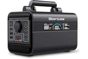 STORCUBE Tragbare Powerstation 300W, 294.4Wh/92000mAh Solargenerator mit LiFeP04 mit 2 AC Ausgängen, PD 100W Schnellladung, 11 Ausgänge, Mobiler Stromspeicher für Outdoor Camping