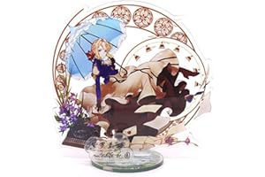 JILIJIA Motyw anime ozdoby do domu fioletowy Evergarden Anime statuetka akrylowy stojak szlachetny model damski stojak na figurkę biurko/wystrój domu