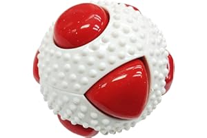 GimDog Sensory Ball Extra Gioco per Cani Palla Resistente in TPR con Squeaker Super Potente. (M - 9,8 cm)