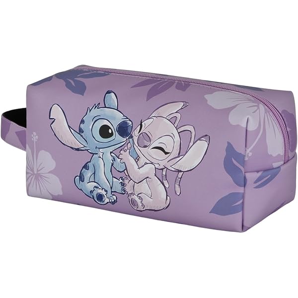Beauty Case Da Viaggio Stitch – CERDÁ Life's Little Moments, Capienza Generosa, Chiusura Lampo, Colore Blu, Prodotto Originale