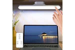 Arotelicht Bezprzewodowa lampa biurkowa LED 6W LED ściemnialna lampa stołowa z pilotem 3 kolory, bateria 2000 mAh, z magnesem, lampką LED na biurko, ładowalna USB do kuchni, szafy
