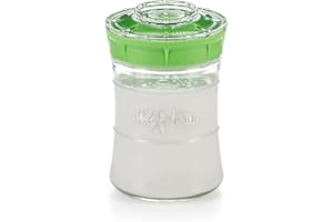 KEFIRKO Kefir Maker | El Set Ideal para Preparar Kéfir de Leche o Kéfir de Agua en Casa | Fermentador-Germinador Casero + Librito de Recetas | 848ml | BPA Free | Verde