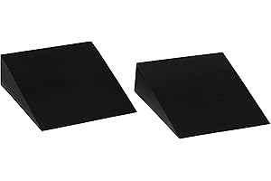 Trademark Innovations Unisex-Erwachsene 12" Foam Incline Stretch Wedge-Set of 2-by Keilkissen aus Schaumstoff, 30,5 cm, 2 Stück, schwarz, 2 lb