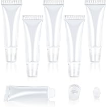 4 Leere Lipgloss-Tuben Mit Applikator – Nachfüllbar, 4 Farben, Für DIY Kosmetik