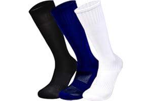 Marchare Boys Soccer Socks Toddler Football Socks Knee High Solid Sports Socks For Boys Girls