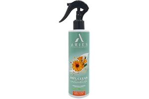 ARIES SOLUZIONI NATURALI Shampoo Secco Per Cani e Gatti Naturale Biologico Detergente Senza Risciacquo Per Cani Gatti Adulti e Cuccioli Con Calendula Aloe Limone Uso Frequente Dry Clean Calendula 250ml