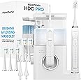 AquaSonic Home Dental Center PRO – Brushing & Flossing Made Easy – Brush & Floss – Power Toothbrush & Water Flosser – Whiter Teeth & Healthier Gums