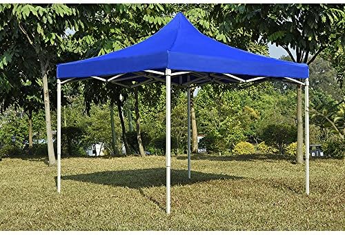 Pandamoto Waterproof 3Mx3M Pop Up Gazebo Marquee Garden Awning Party Tent Canopy (ZYP800N, Blue)