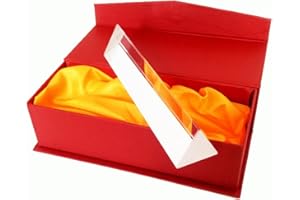 TIEGUANJIA Photography Prism Prism Rainbow Spectrum Experiments Glass Age 2+ with Gift Box Physics Teaching Light Spectrum Sunlight Reflect Spectrum Glass for Photography Physics Teaching Science Experiment