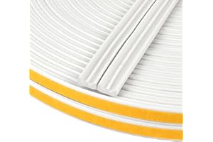 Flintronic Taśma uszczelniająca do drzwi i okien, 9 mm x 4 mm, gumowa uszczelka z profilu E, samoprzylepna taśma piankowa, uszczelka do drzwi, okien, uszczelka gumowa do izolacji akustycznej kolizji,