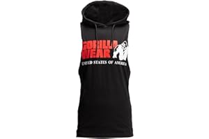 GORILLA WEAR Rogers Hooded Tank Top Black