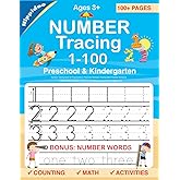 Number Tracing book for Preschoolers: Preschool Numbers Tracing Math Practice Workbook: Math Activity Book for Pre K, Kinderg