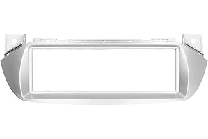 Qiilu Car Player Panel Cover, Car Fascias Single DIN Dash Stereo Radio Fascia DVD Player Panel Frame Dash Stereo Bezel Car Interior Parts for Alto 2010‑2012