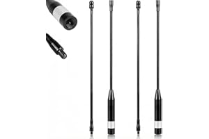 MESHNOLOGY 868MHz Meshtastic LoRa Antenna 10dBi High Gain, 40cm Long Range SMA Male Omni Whip for Hel tec V 3 ESP 32 - Durable & Flexible (2PCS,Black)