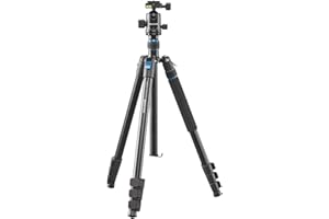 Cullmann Rondo 480M RB8.5 Allround-Dreibeinstativ mit Kugelkopf, Tragkraft 4kg, Packmaß 48cm, Auszugshöhe 185cm, Schwarz