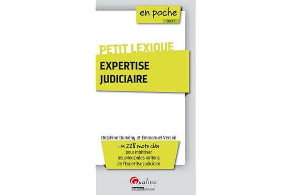 Petit lexique de l'expertise judiciaire