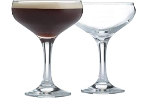 Ravenhead 41.623 Entertain Set of 2 Cocktail Saucer Glasses, 22 x 11 x 14 cm, Brown