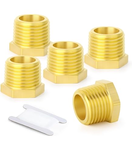 Raccords Réducteurs En Laiton 1/4NPT Mâle X 1/4NPT Mâle - Lot De 2, Pour Jauges De Pression, Air, Eau, Huile