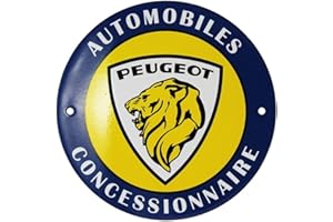 La Plaque Publicitaire Peugeot Automobiles - Ancien Logo