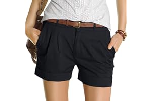 Buetory Casual Summer Shorts for Women Comfy Chino Bermuda Shorts Casual Slim Fit Lounge Yoga Jersey Workout Cargo Shorts