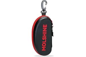 molshine Custodia per Occhialini da Nuoto,Scatola per Occhialini da Sub EVA con Cerniera per Diverse Dimensioni,Occhiali per Adulti,Bambini,Donne,Uomini,Viaggi,Sport