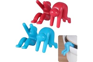 NODCOWS Confezione da 4 Alzacoperchi per Pentole, Alzacoperchi in Silicone Che Impediscono Alla Pentola di Traboccare, Botola Sollevatore per Coperchio, Paraspruzzi Universale da Cucina (Blu/Rosso)