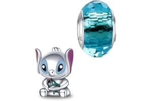 HappyStar Bead Charms para Charms Pulsera Collar Joyería Europea, Bead Charms para Mujer, Colgante Plata de Ley 925