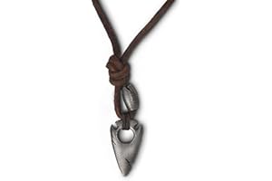 LOCAL LEAGUE Collana in Pelle da Uomo con Pendente a Punta di Freccia/a Forma di Croce/Zanna/Tavola da Surf AUSTRALIAN SURFER STYLE Corda Perizoma Regolabile per Fidanzato