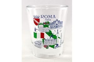 WORLD BY SHOTGLASS Verre à shot de la collection « Great Italian Villes » de Rome Italie