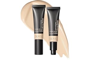 JEMPET Base hidratante mate Tinted – Crema hidratante 2 en 1 – Dewy Finish Cream Foundation e imprimación facial ligera (01, 30 ml)