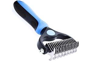 PRINTME3D SHAPE YOUR PROJECTS Spazzola per Cani, Spazzola per Gatti,Cardatore per Cani, Toilette per Gatti,Togli Peli Animali, Pettine Animali in Acciaio Inossidabile 17 Denti